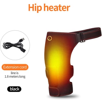 Verwarmende Heupsteun met Massager Elektrische Warmtepad voor Sciatica Pijnverlichting Dij Billen Verwarmingspad Familiecadeau US-Plug