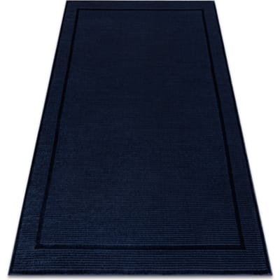 Kleden Rugsx Tapijt AURA J2659A donkerblauw - Frame, kleur 80x150 cm