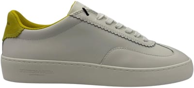 Scotch & Soda - Plakka LS - Sneakers - Mannen - Wit/Geel - Maat 40