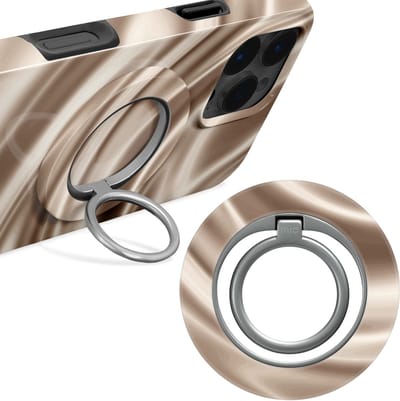 MIO by Mobilize Ring Holder - Universele MagSafe Ring Houder - Vinger Houder - MagSafe Standaard - 360° Draaibaar - Smartphone Grip - Met Plakbare MagSafe Ring - Silky Dreams