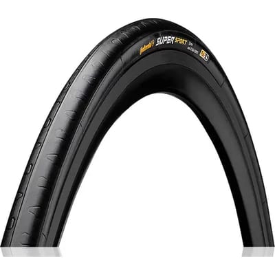 Buitenband 27x1 28-630 continental supersport plus breaker zwart - ZWART