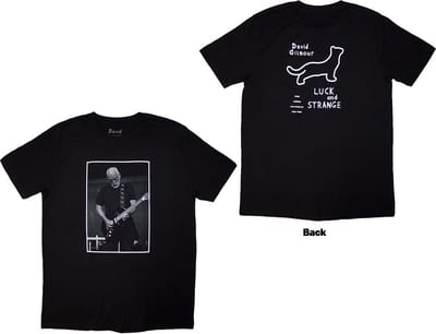 David Gilmour - Luck & Strange Black Cat Strat Heren T-shirt - S - Zwart