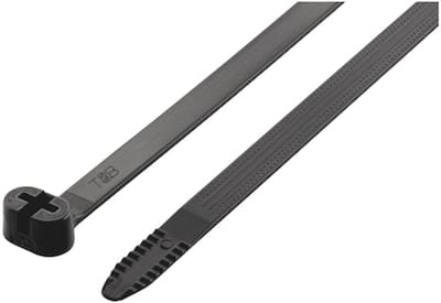 Wurth - Kabelbinder KBL MZUV PA metalen lip goedk. zwart - KBL MZUV kabelbinder van polyamide met metalen tong UV-bestendig, zwart x 50 st Lengte 1143 mm