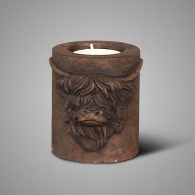 Brynxz - Scotty - Majestic Brown - Waxinelichthouder - Bruin - Schotse Hooglander - D.12 H.12