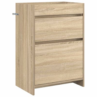 vidaXL - Badkamer - Onder - Het - Wastafel - Kast - Sonoma - Eiken - 56 - x - 37,5 - x - 81 - cm