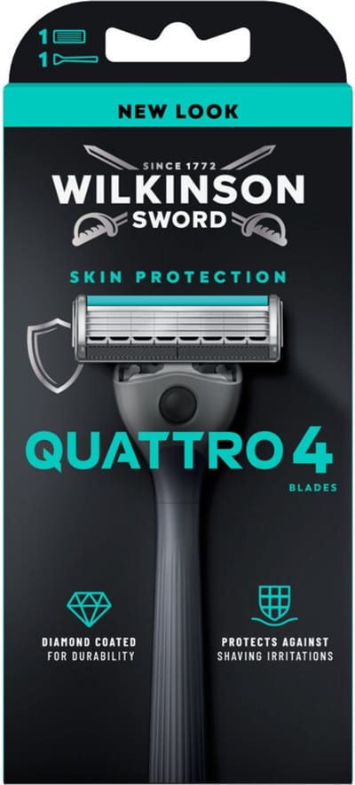 Wilkinson Quattro Scheersysteem + Navulmesjes -