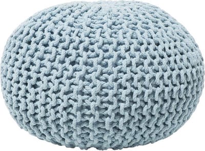 CONRAD - Poef - Lichtblauw - 40 cm - Katoen