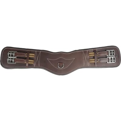 Horka Dressuursingel Leer Bruin-zilver - 65