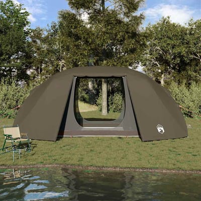 vidaXL - Vistent - met - dak - Bruin - 514 - x - 465 - x - 187 - cm - Polyester - en - Fiberglas