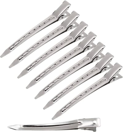 Professionele 24-delige Haarklemmen Set van 3,5 Inch Metalen Crocodile Tangen voor DIY Hairstyling en Krullen voor Dames en Meisjes