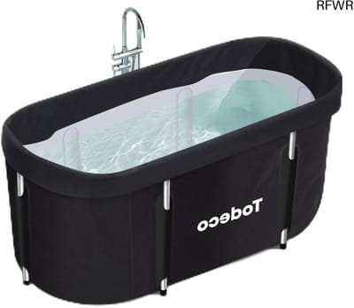RFWR® Opvouwbare badkuip voor volwassenen - Draagbare spa badkuip voor kleine badkamer - Vrijstaand 120 x 55 x 50 cm