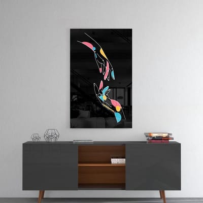 Insigne Glazen Schilderijen - Abstract  Liefde - Glasschilderij