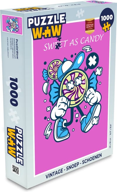 Puzzel Vintage - Snoep - Schoenen - Legpuzzel - Puzzel 1000 stukjes volwassenen