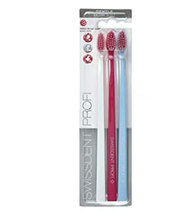 Professionele Gentle Tandenborstel Set - Extra Zachte Borstelharen - Gepatenteerde Lepelvorm - 3 Stuks