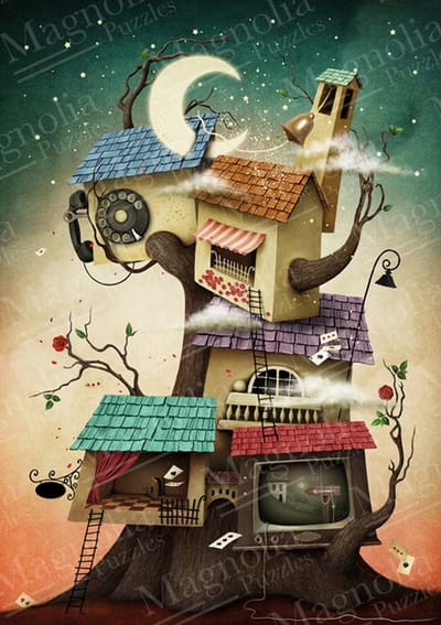 Magnolia legpuzzel House on the Tree 1000 stukjes multicolor.