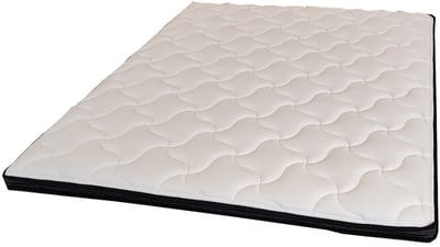HR Topdekmatras Emir - Antraciet - 160x200 - 10 cm dik - Anti-Allergie - Afritsbare en wasbare hoes