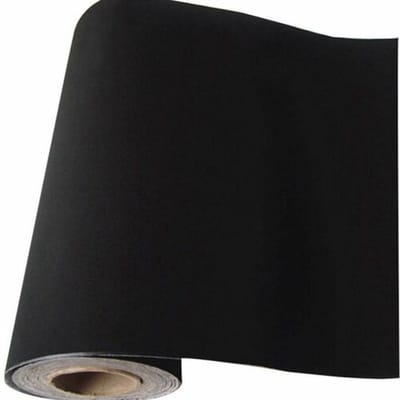 1x Kleeffolie velours zwart | 45x100cm | Plakfolie | Kleefplastiek | Plakplastiek | Velvet | Fluweel