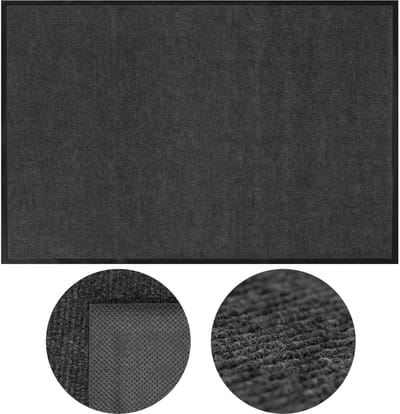 Springos Deurmat - Buitenmat - Droogloopmat - Anti -Slip - Grafiet - 150 x 90 Cm
