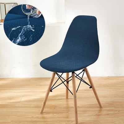 Waterdichte Jacquard Shell Stoelhoezen Spandex Rugleuning Seat Cover Voor Woonkamer Kantoor Bar Banket Decoratie Stofkap 1 stks 1 Pcs