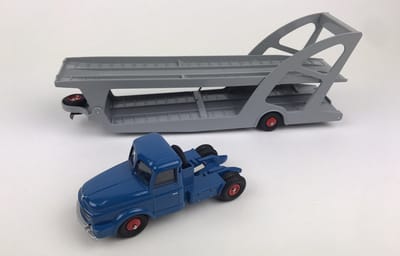 Willème Tractor & Trailer Car Carrier, blauw grijs, Norev Classic CL8711, schaal 1:55