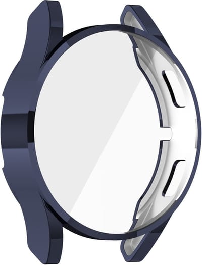 Screenprotector watch case - hoesje - geschikt voor Samsung Galaxy Watch 4 - 40 mm - donkerblauw