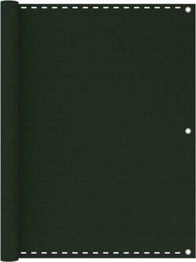 vidaXL - Balkonscherm - 120x300 - cm - HDPE - donkergroen