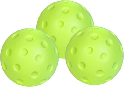 Indoor Pickleball Ballen - Stille Ballen Oefenballen - Pickleball Oefenen - Zacht Holle Constructie - 74 mm - Groen