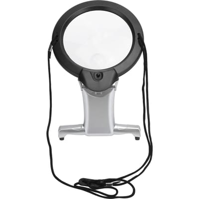 26X Dubbele LED Leesloep Handheld Nekdragen Multifunctionele Tafel Werkende Vergrootglas