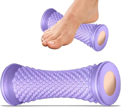 Voetmassage Roller - Handmatige Diepe Weefselmassage voor Hiel en Voetboog - Verlichting bij Plantaire Fasciitis - Multifunctionele Acupressuur en Reflexologie Tool - Spier- en Beenontspanningsroller voor Fitness Training - Handmatige Massage Tool