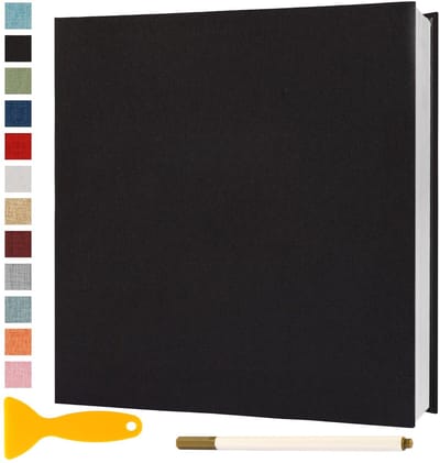 Dailygoods- Fotoalbum Zelfklevend 28x27 - Scrapbook Fotoboek - Gastenboek - 40 Pagina's - Zuurvrij/PVC-vrij - Perfect voor Speciale Gelegenheden