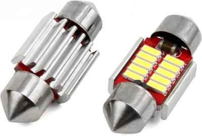 Dome - 10 LED - 4014 - 31mm - CANBUS - C5W - 12/24V - 2 stuks