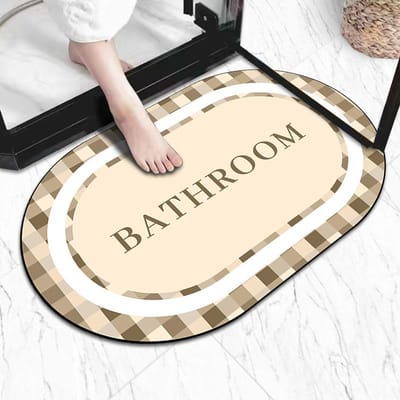 Mat Antislip Toilet Absorberende Sneldrogende Mat Toilet Deurmat Badkamer Badkamer Absorberende Mat 40 * 60cm diatom mud