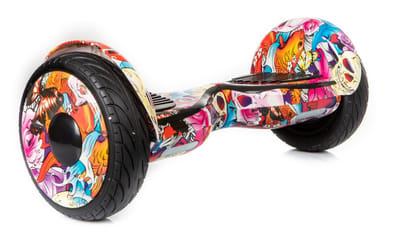 Altrado - Hoverboard – Purple HipHop – 10 inch Off-Road - 15 km/h - 10km bereik - Bluetooth speaker - Oxboard - Hoverboards