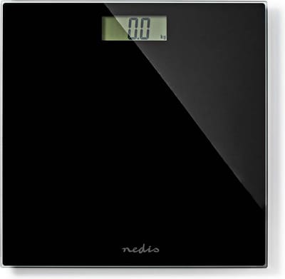 Nedis Personenweegschaal - Digitaal - Gehard Glas - Max. 150 kg - Zwart