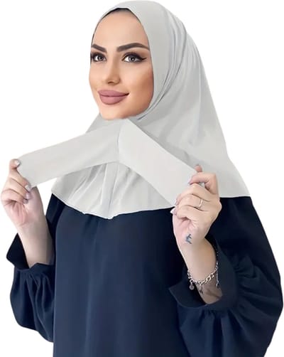 Bovista Hoofddoek - Hijab - Dames - Abaya - Sjaal - Islamitische Kleding - Moslim Kleding - Alhamdulillah - Wit