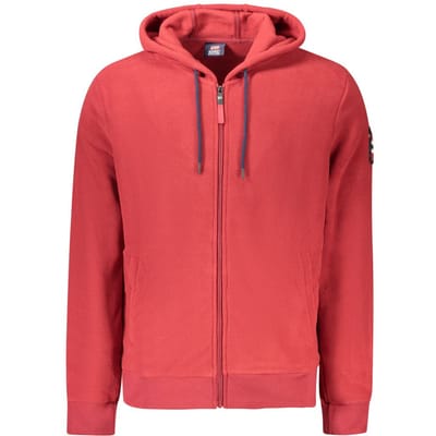 Noorwegen 1963 Rode Polyester Heren Hoodie