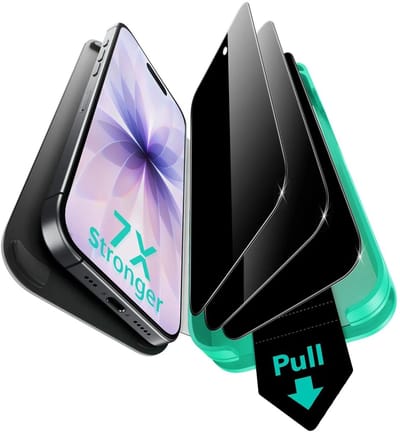 ESR UltraFit Armorite Privacy Geschikt voor iPhone 17 - Tempered Glass Screen Protector - Case Friendly - Militair Getest Glas - Geen luchtbellen & stof - 3-Pack