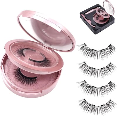 Magnetische Wimpers - Natuurlijke Look - Make-up Aanbrengen - Zonder Eyeliner - 2 Paar - Zwart