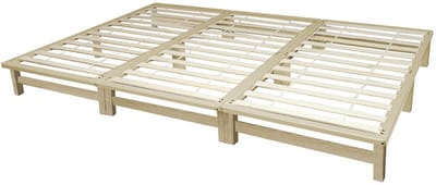 Homestyle4u Familiebed - 270x200 cm - Palletbed - Massief houten