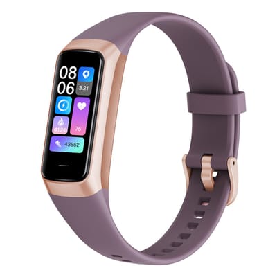 Evy24 Activity Tracker Amoled - Stappenteller - Bloedruk - Hartslagmeter - Slaapmonitor - Saturatiemeter – Sporthorloge - Smartwatch - Activity Tracker - Donkerpaars