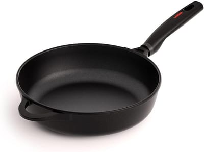 Koekenpan 28 cm zwart, gietaluminium, niet inductie