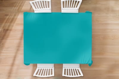 Tafelkleed - Tafellaken - 200x150 cm - Blauw - Effen kleur - Binnen en Buiten