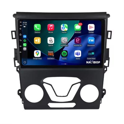 Geschikt voor Ford Mondeo (2013 t/m 2019) | 4+64GB 8-CORE | 10 inch Android 15.0 CarPlay autoradio | Draadloos CarPlay & Android Auto | Externe microfoon | Bluetooth & WiFi | NAVIBOP NB-4855 | Bouwjaar 2013 t/m 2019