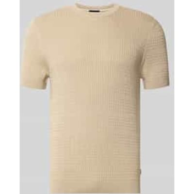 Gebreid shirt met structuurpatroon model 'Elio'