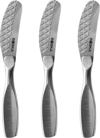 Boska Smeermessenset Monaco+ Small - Set van 3 - RVS - Vaatwasserbestendig - Voor spreads - 13cm