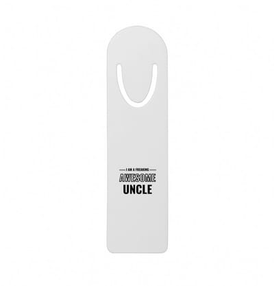 Hacebo® - I am a freaking awesome uncle metalen boekenlegger - de meest geweldigste oom - verjaardagscadeau - verjaardag - cadeau - cadeautje voor oom - oom artikelen - kado - geschenk - gift Bladwijzer boekenleggers - 12.7 cm x 3.2cm