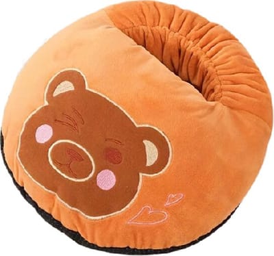 Useme - Voetenwarmer - Mega Pantoffels - Sokken - 2-1 pantoffel - Sloffen - Oranje - one size