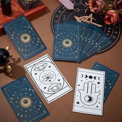 120 Stuks Lege Tarotkaarten voor DIY Meditatie Workshops, Groepsactiviteiten en Creatieve Cadeaus, 12 x 7 cm, Geschikt voor Schrijven en Creatieve Projecten
