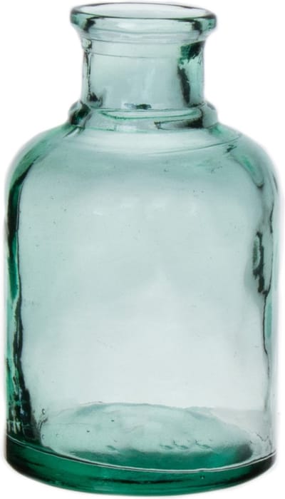 Bellatio Design Bloemenvaas - helder transparant gerecycled glas - D12 x H20 cm - vaas