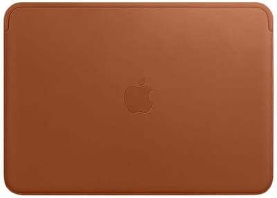 Apple echt lederen Sleeve voor de MacBook 12 inch - Macbook case - 12 inch laptop sleeve – Bruin